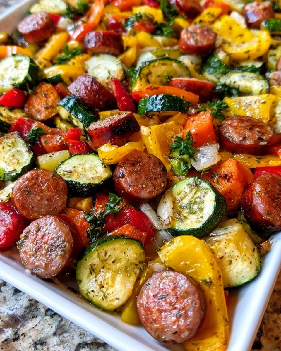 Sheet Pan Sausage and Veggies