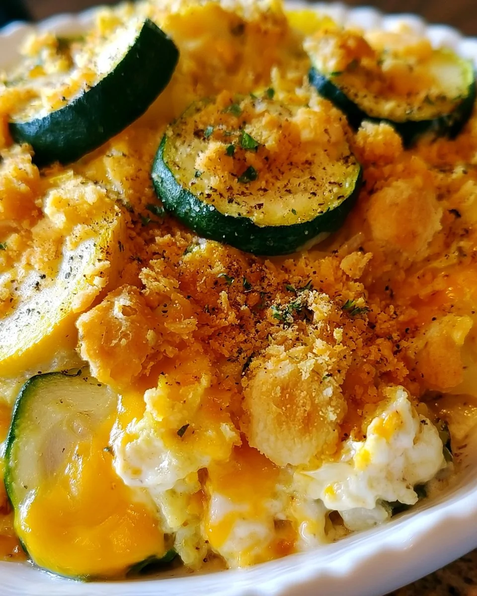 Southern Zucchini and Squash Casserole