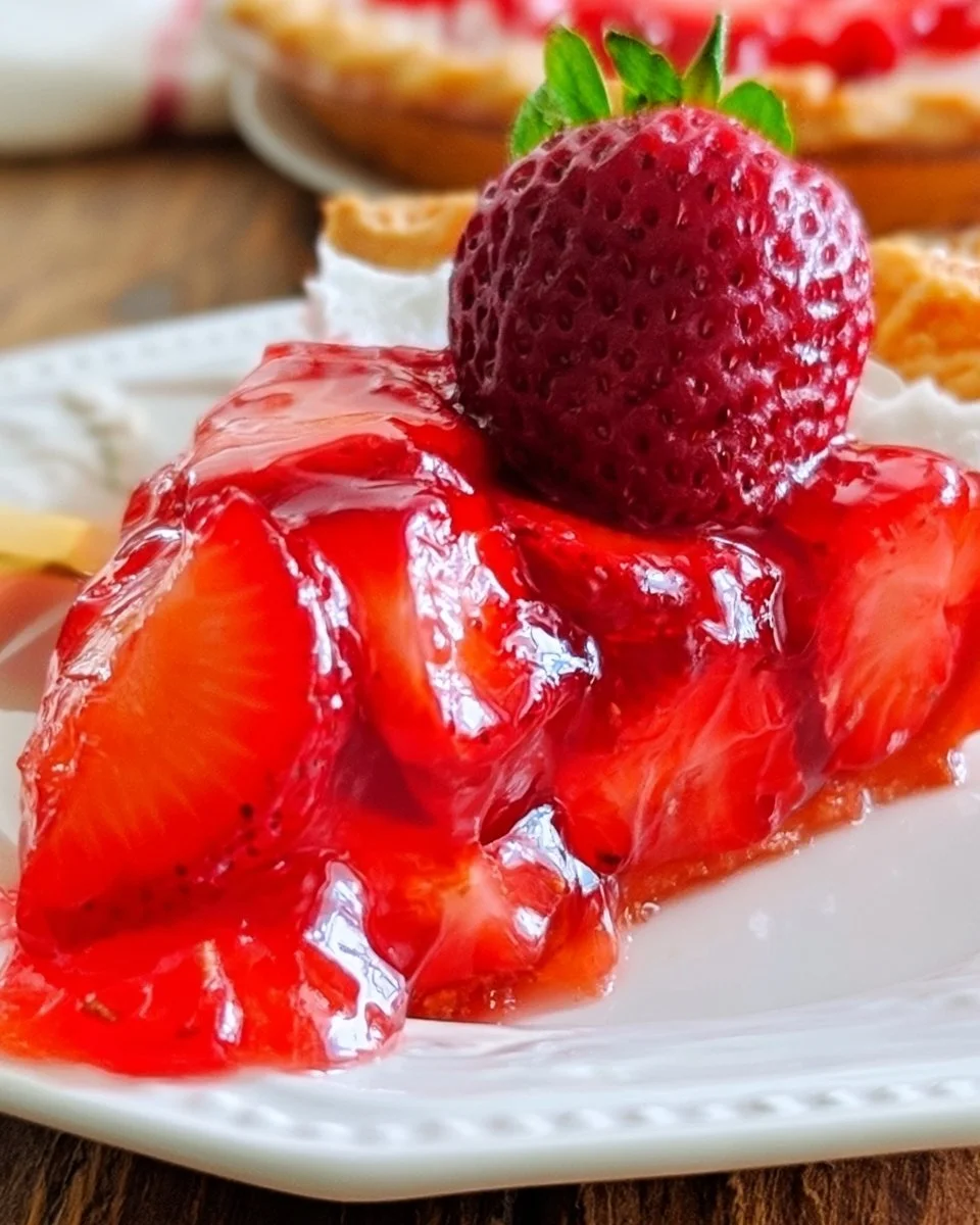 Strawberry Jello Pie