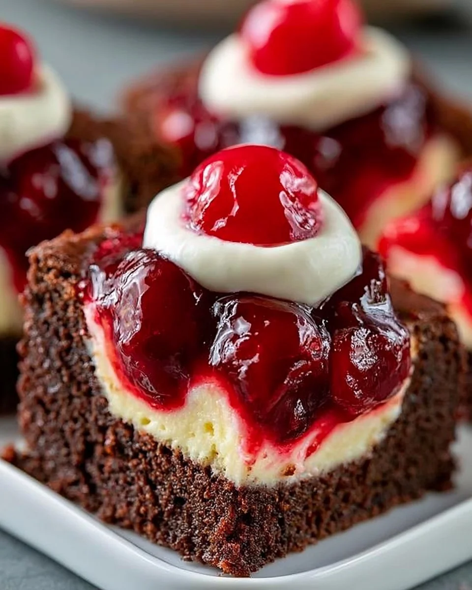 Cherry Cheesecake Brownie Bars