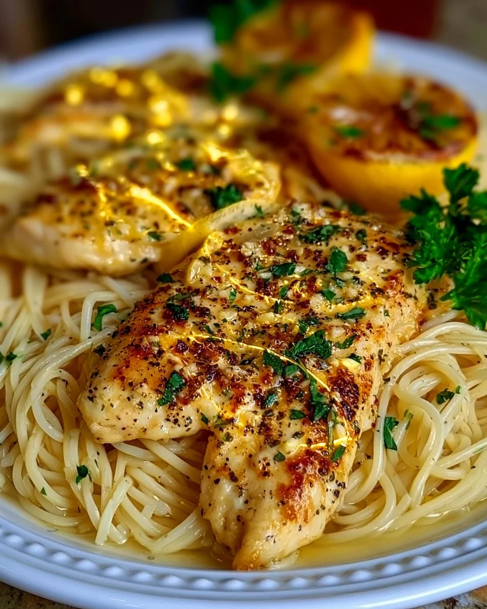 Lemon Garlic Chicken Pasta