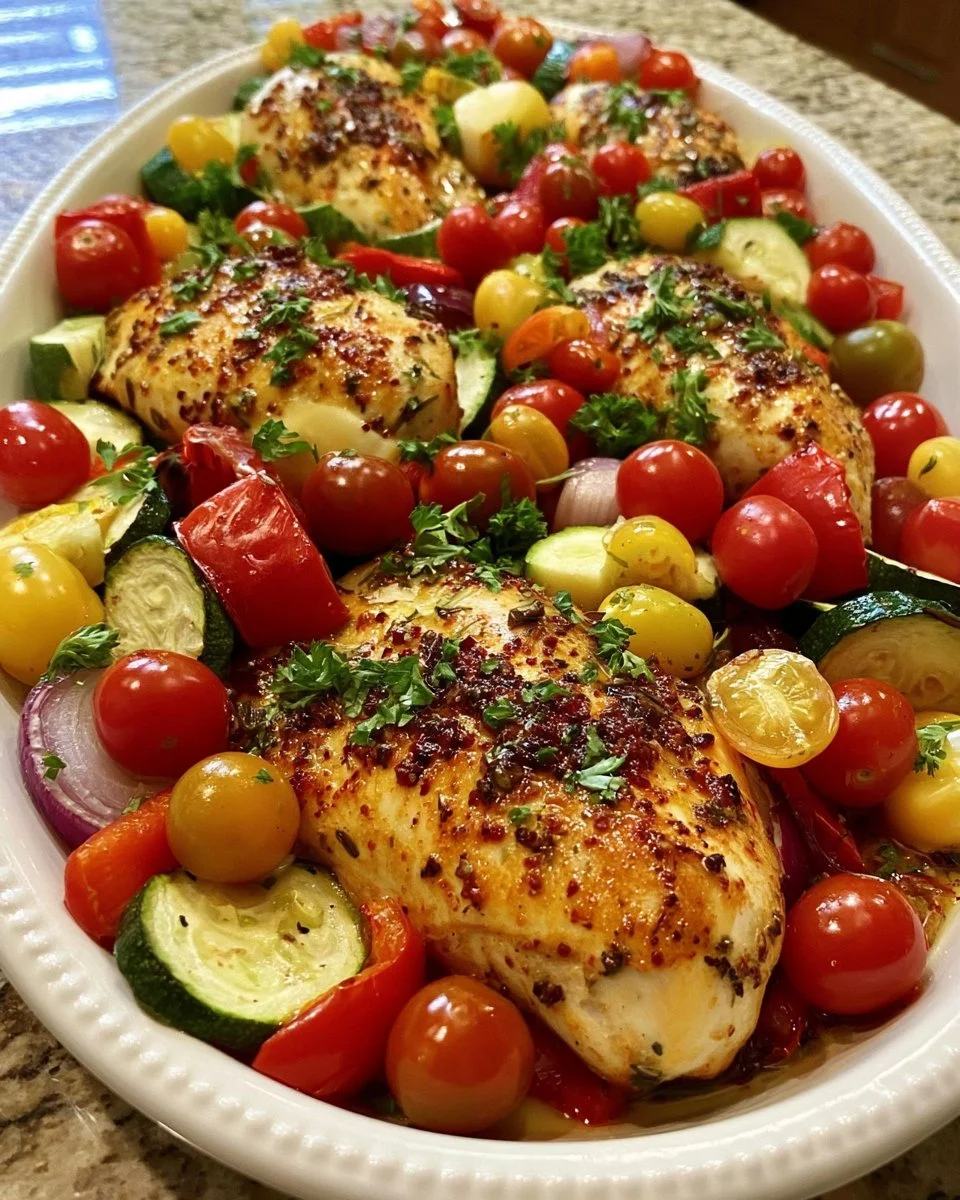Mediterranean Roasted Chicken Breasts